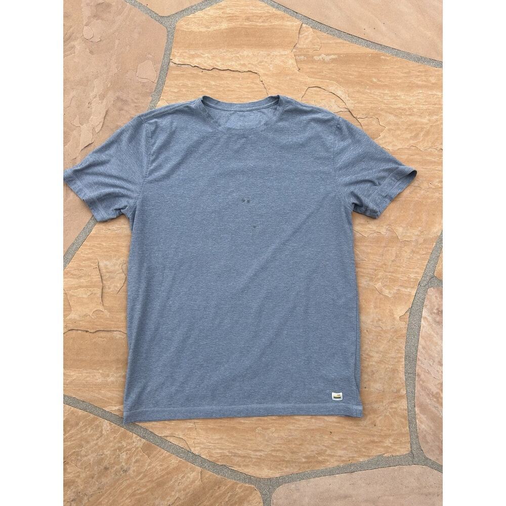 Vuori Shirt Mens Large Blue Strato Tech Tee V126 Dream Knit Performance Casual